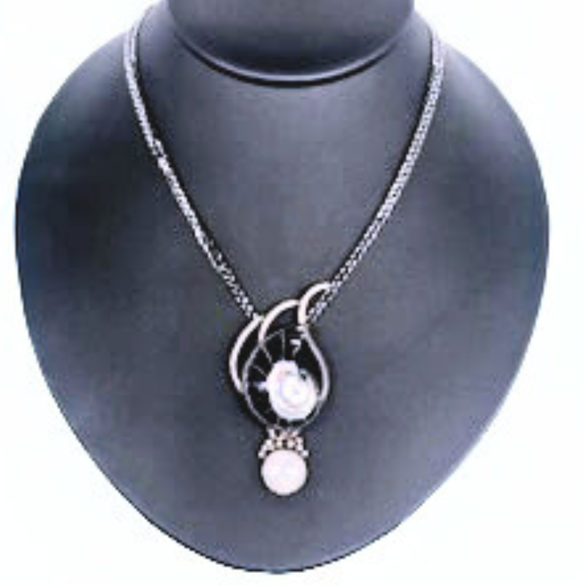 VC-098 - Ammonite, Moonstone Necklace