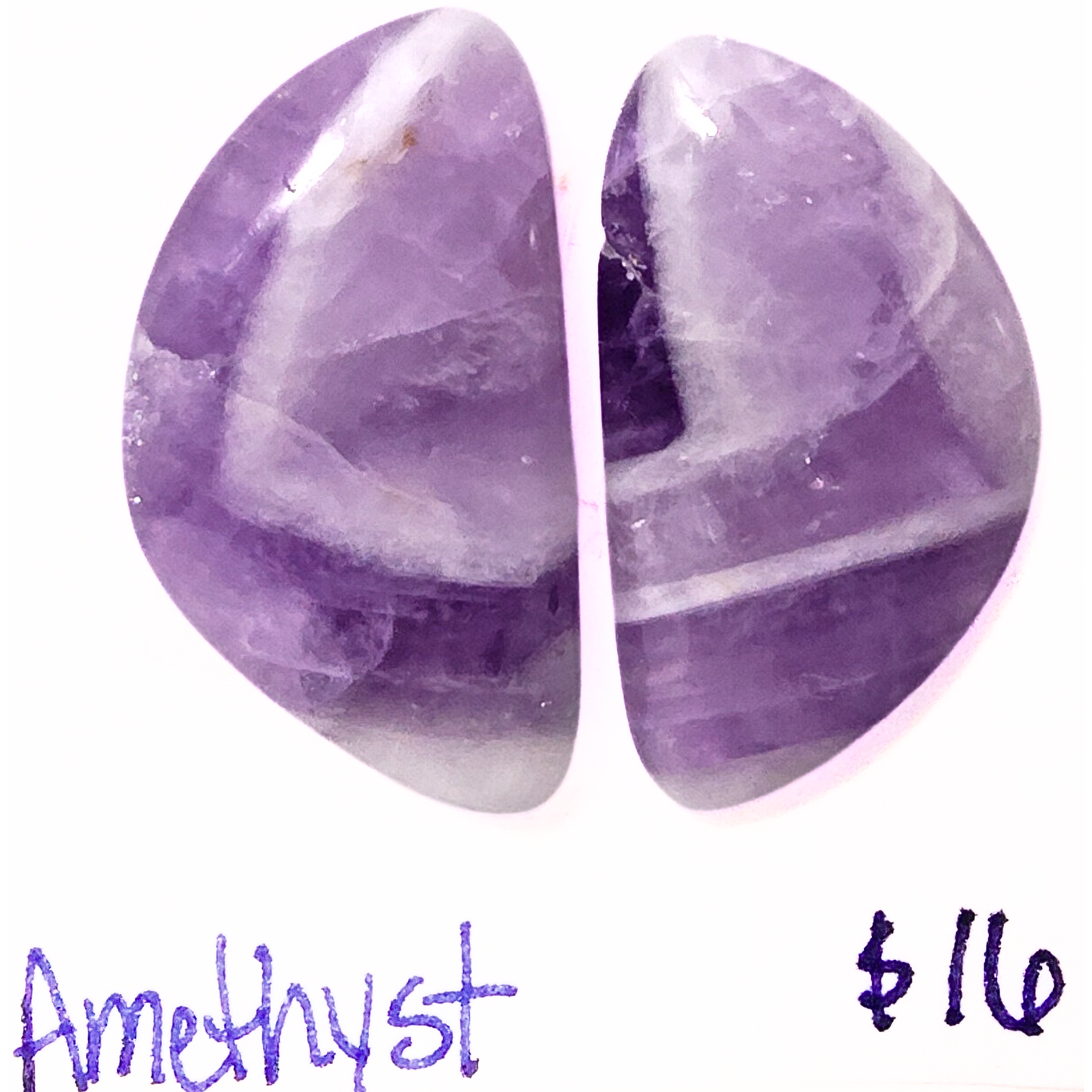 AME-1009 Amethyst Cabochon Pair