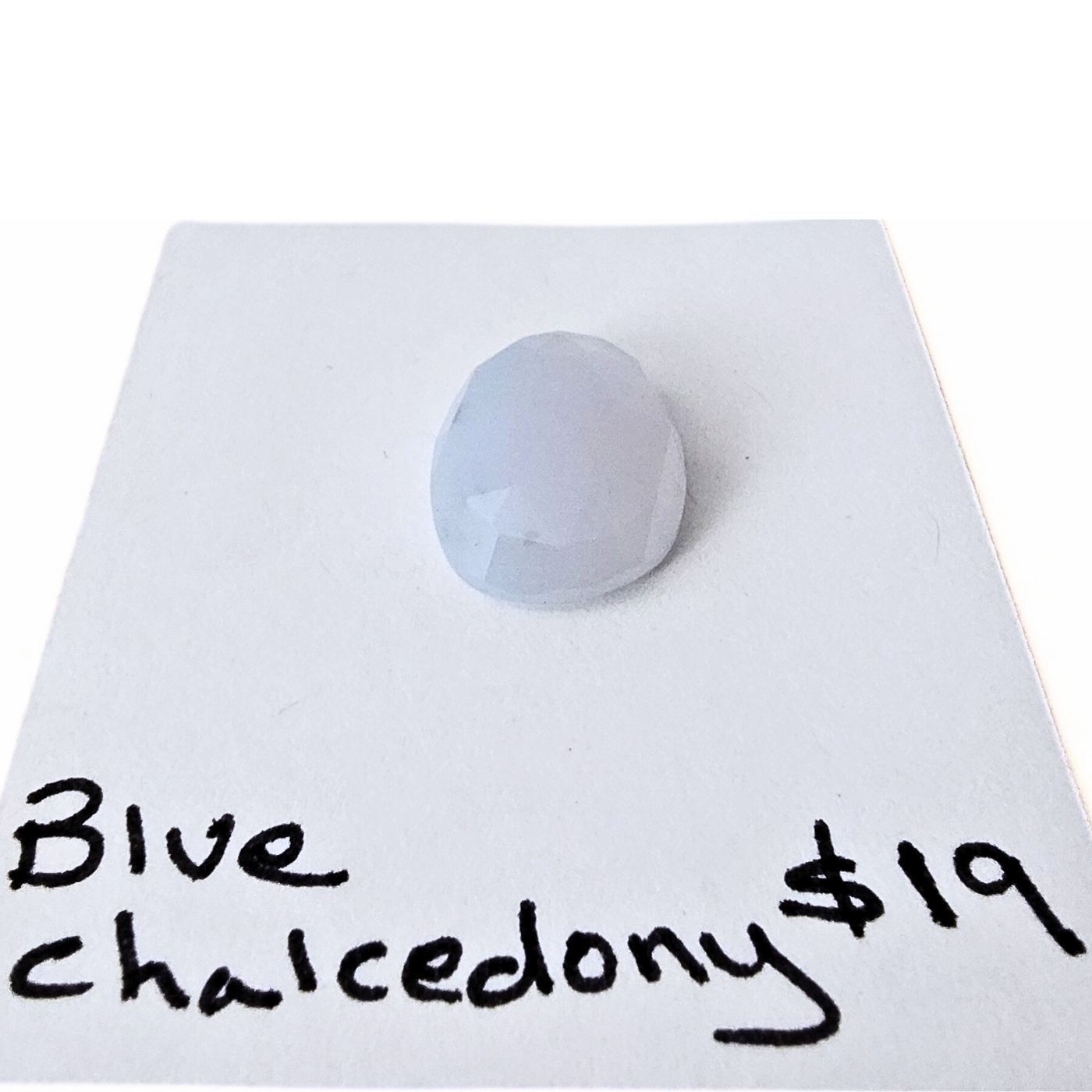 CDY-1001 Blue Chalcedony Rose Cut