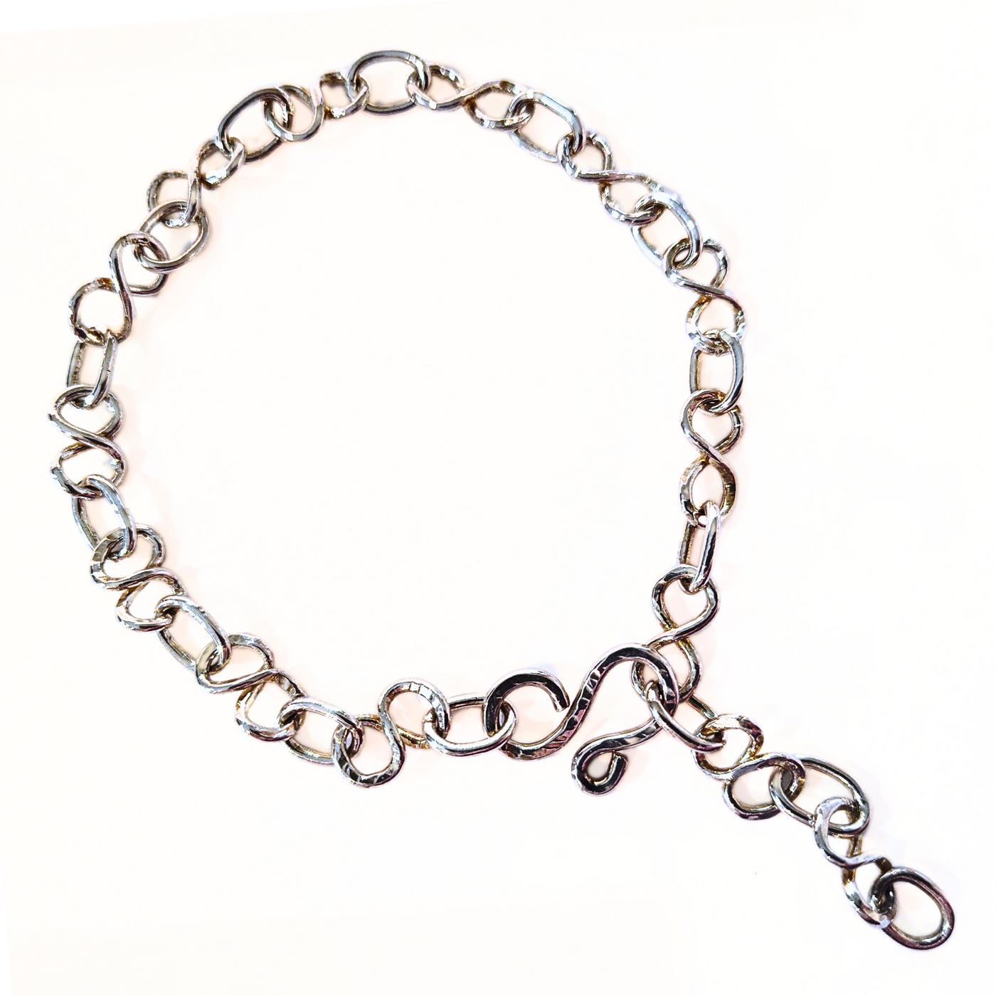 JGS-004 Figure-8 Fine Silver Bracelet