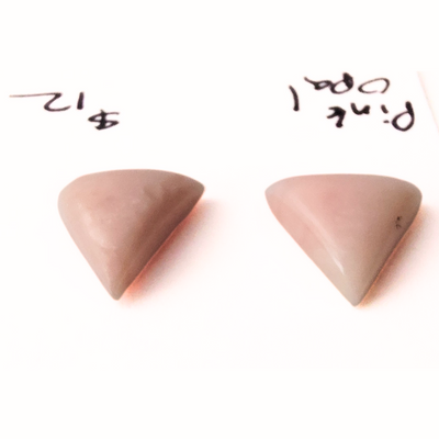 PIO-1007 Pink Opal Cabochon Pair