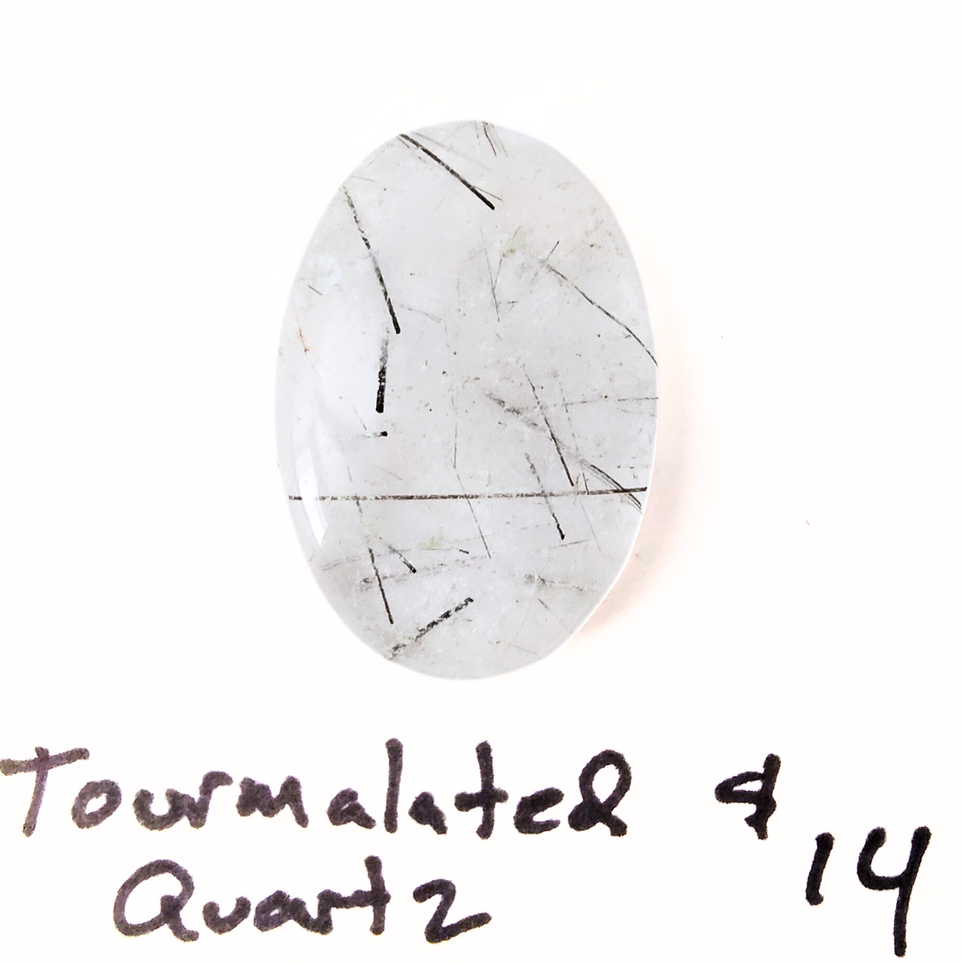 TUQ-1002 Tourmalinated Quartz Cabochon