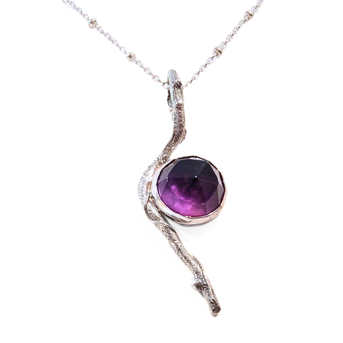 JSD-6130 Amethyst Branch Pendant