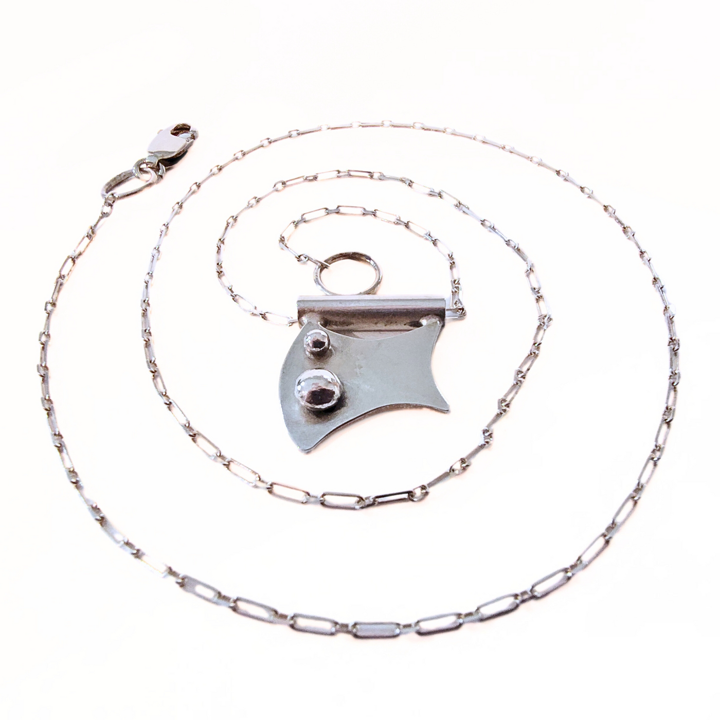 RB2-004 SS Sail Pendant with 2 Dots