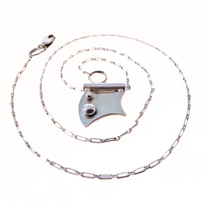 RB2-004 SS Sail Pendant with 2 Dots