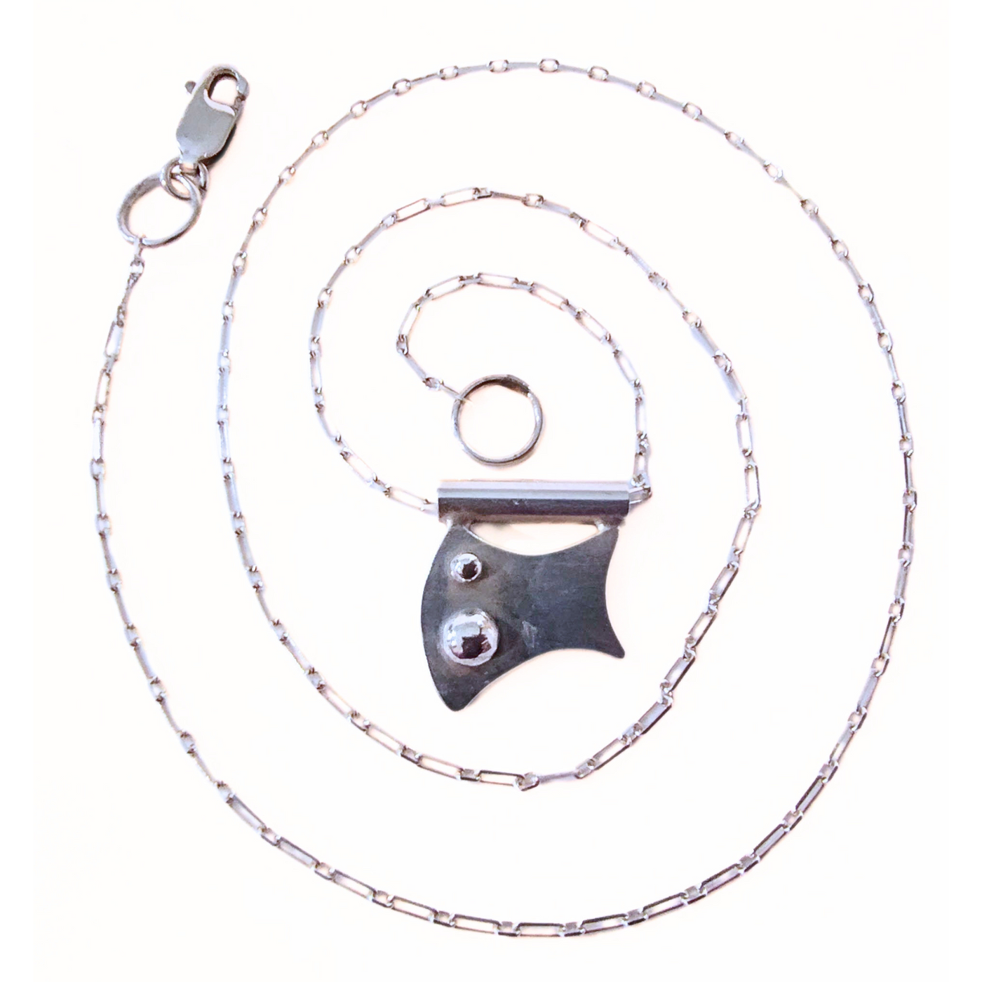 RB2-004 SS Sail Pendant with 2 Dots