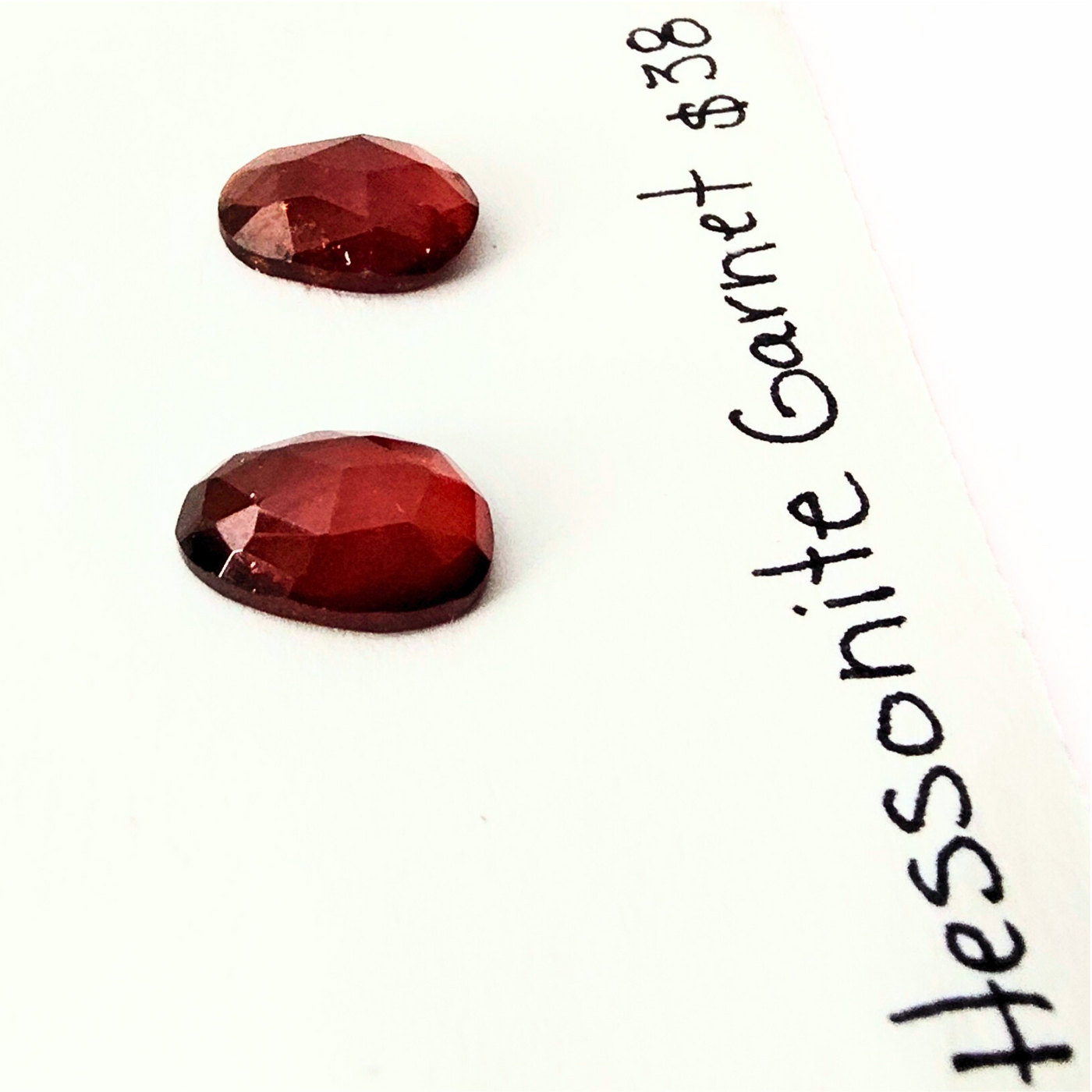 GAR-1008 Garnet Rose Cut Pair