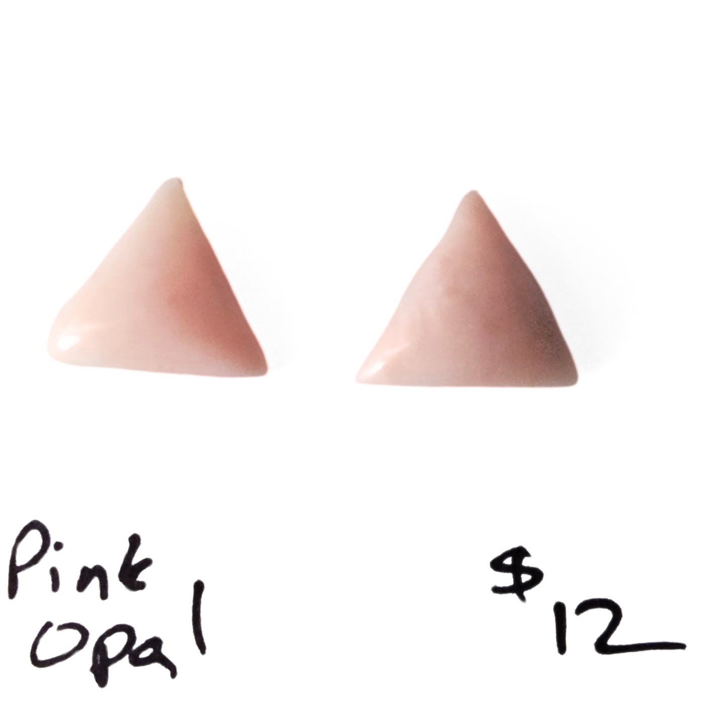 PIO-1007 Pink Opal Cabochon Pair