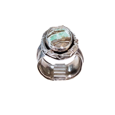 JSD-2050 Variscite Wave Ring (7.5)