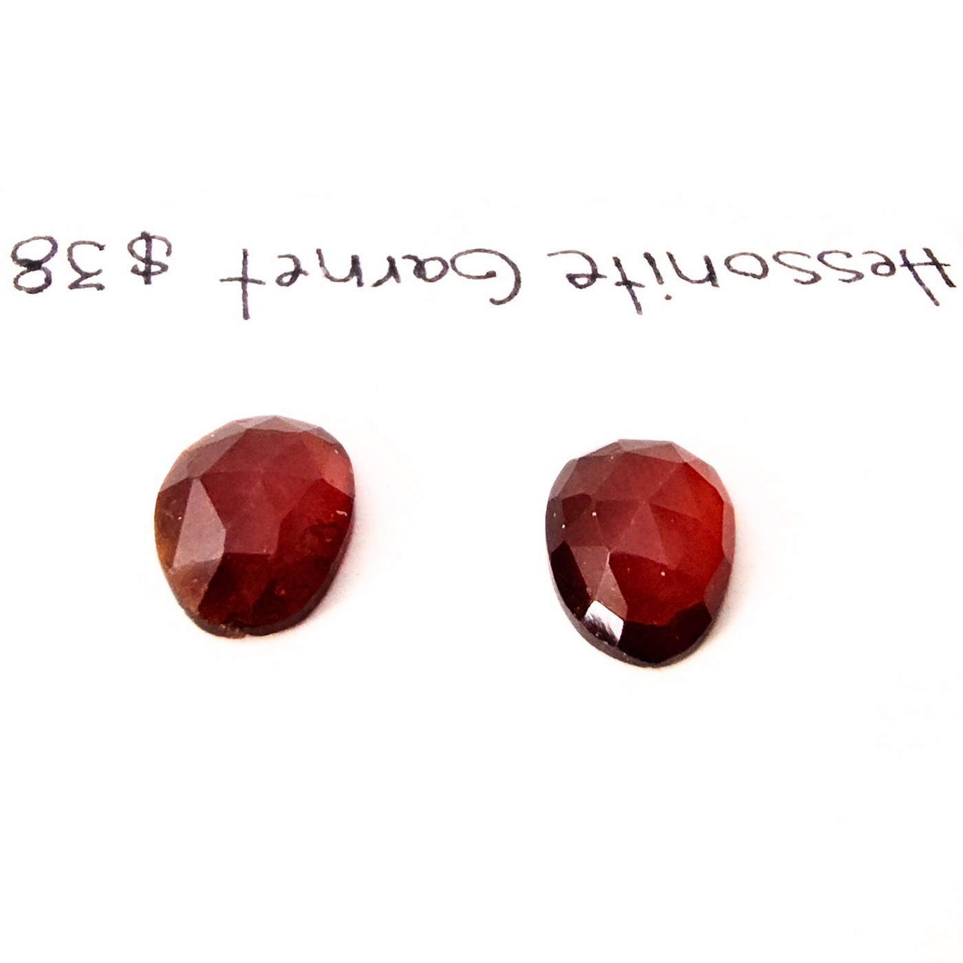 GAR-1008 Garnet Rose Cut Pair