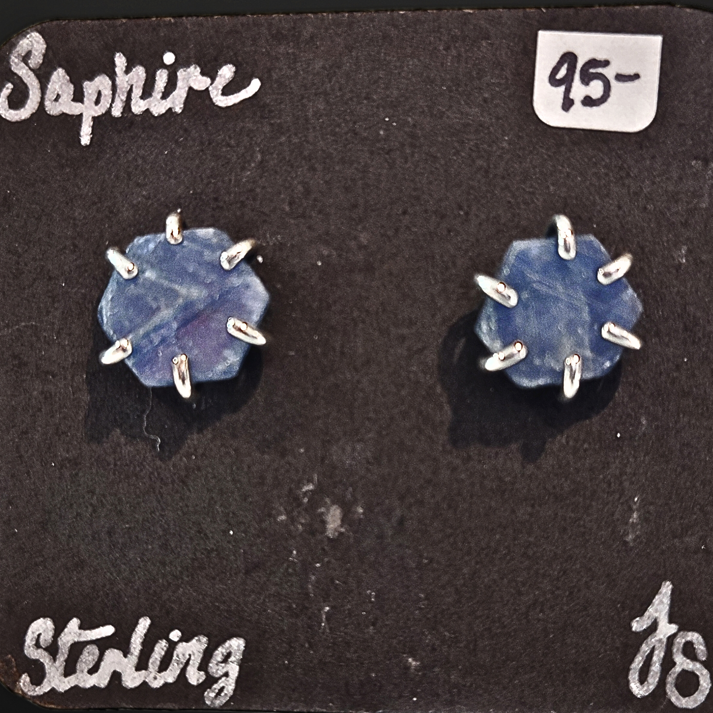 JSD-Sapphire Stud Earrings