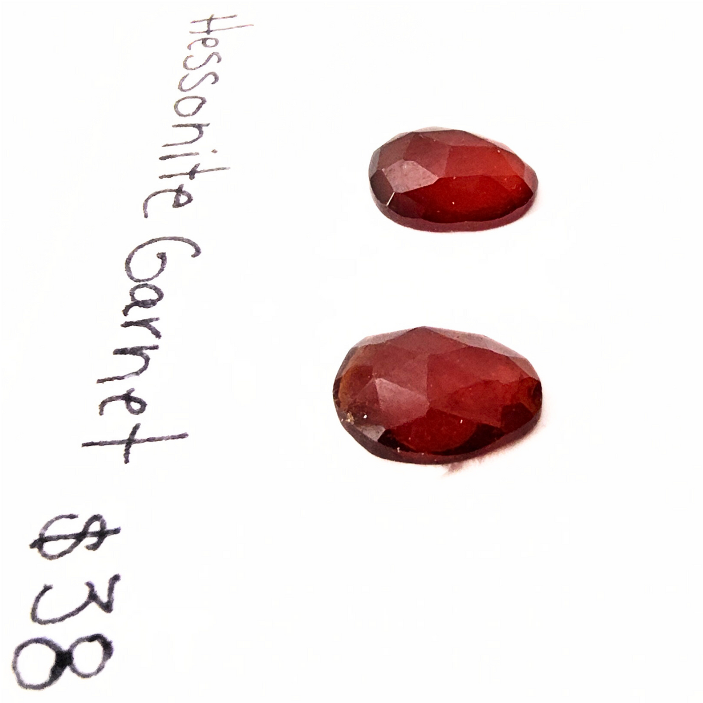 GAR-1008 Garnet Rose Cut Pair