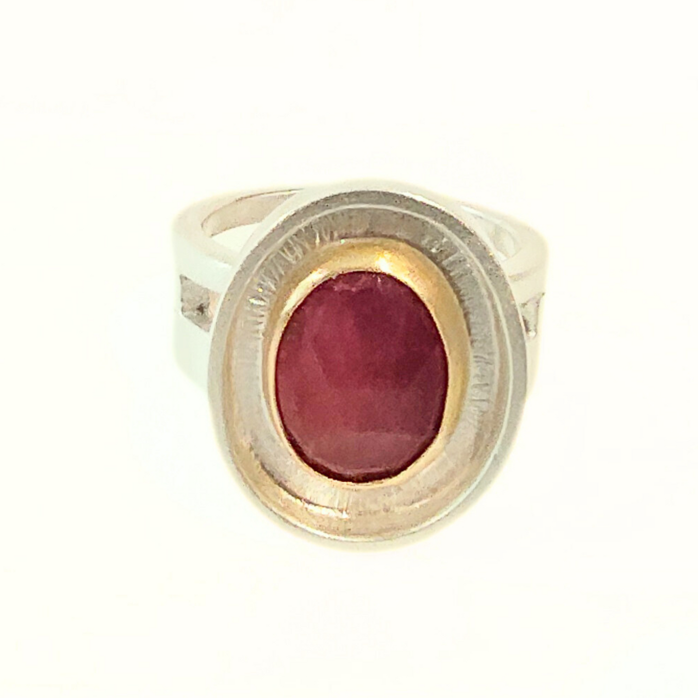 JSD-2053 Ruby Rock Star Ring with 22k Gold Size 6