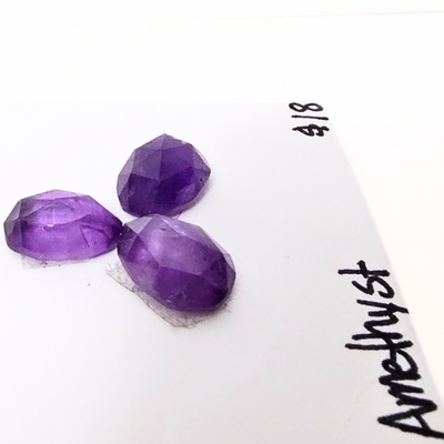 AME-1007 Amethyst Rose Cut Trio