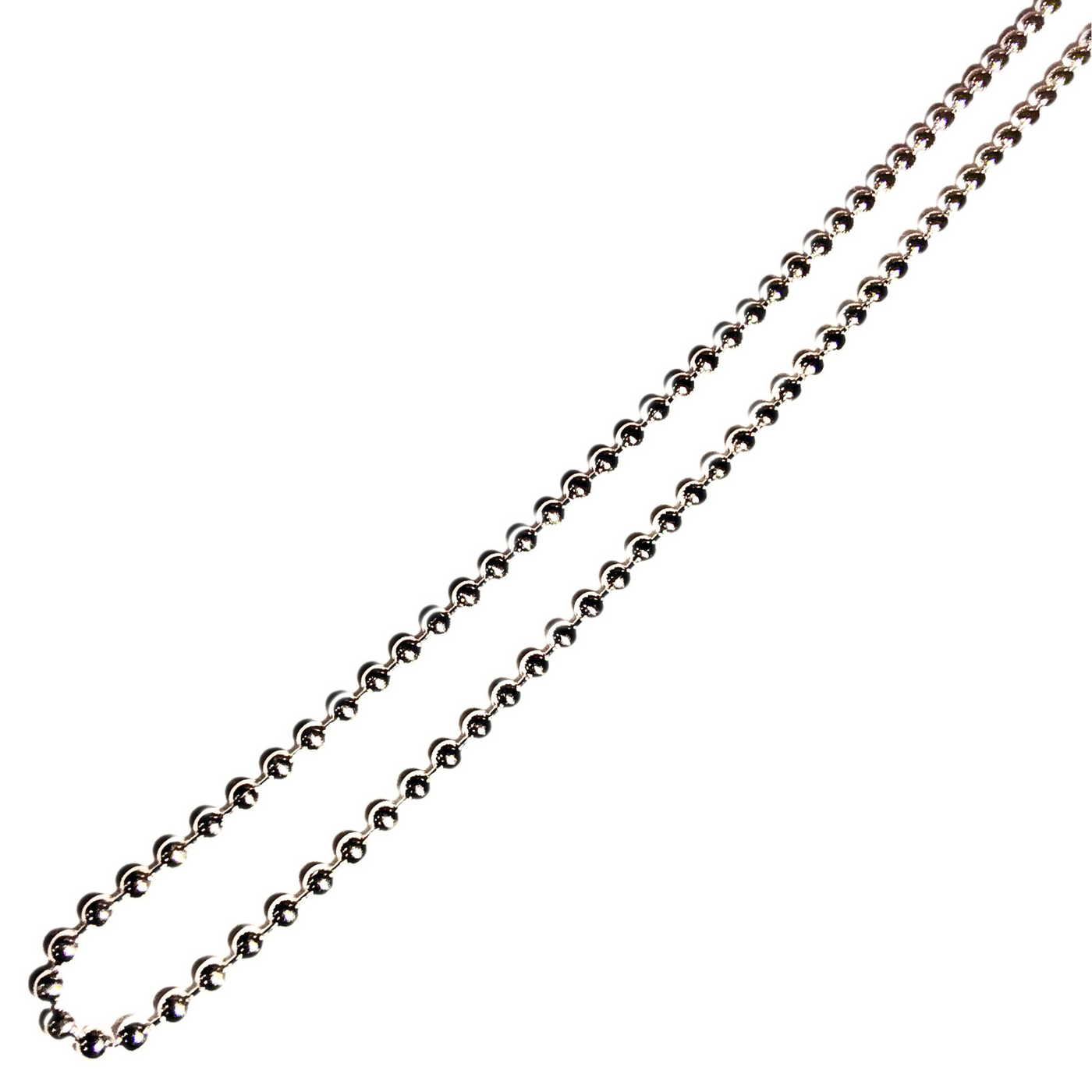 18" 2.0mm Beaded Chain (Sterling Silver)