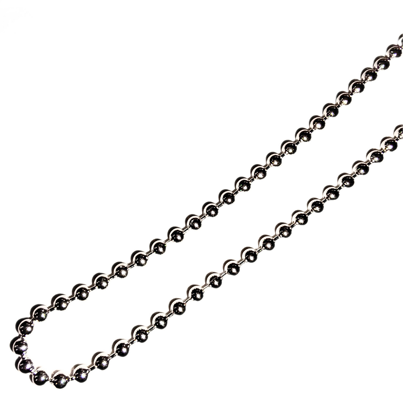 24" 3.0mm Bead Chain (Sterling Silver)