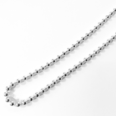 24" 3.0mm Bead Chain (Sterling Silver)