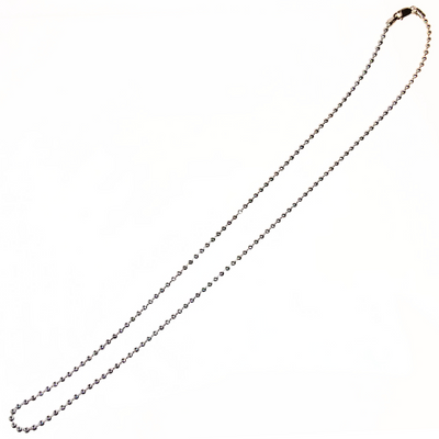 24" 3.0mm Bead Chain (Sterling Silver)