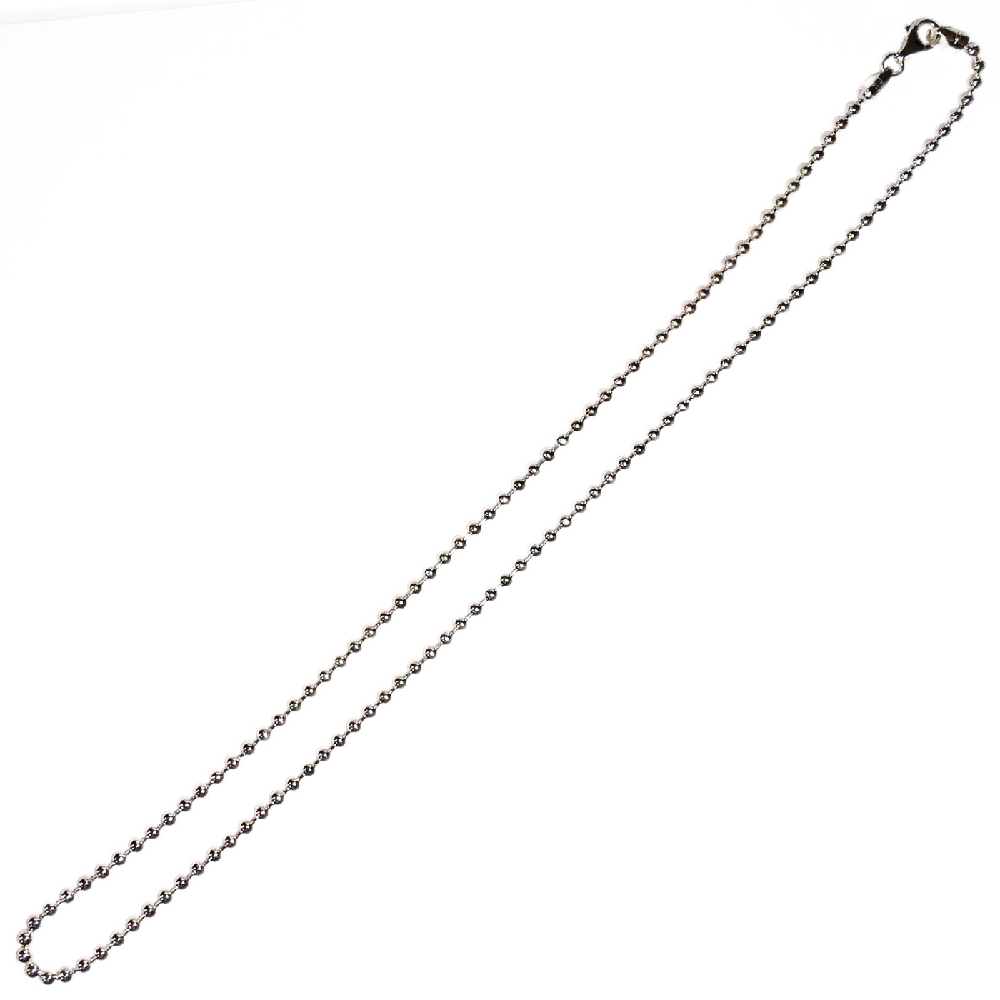 20" 3.0mm Bead Chain (Sterling Silver)