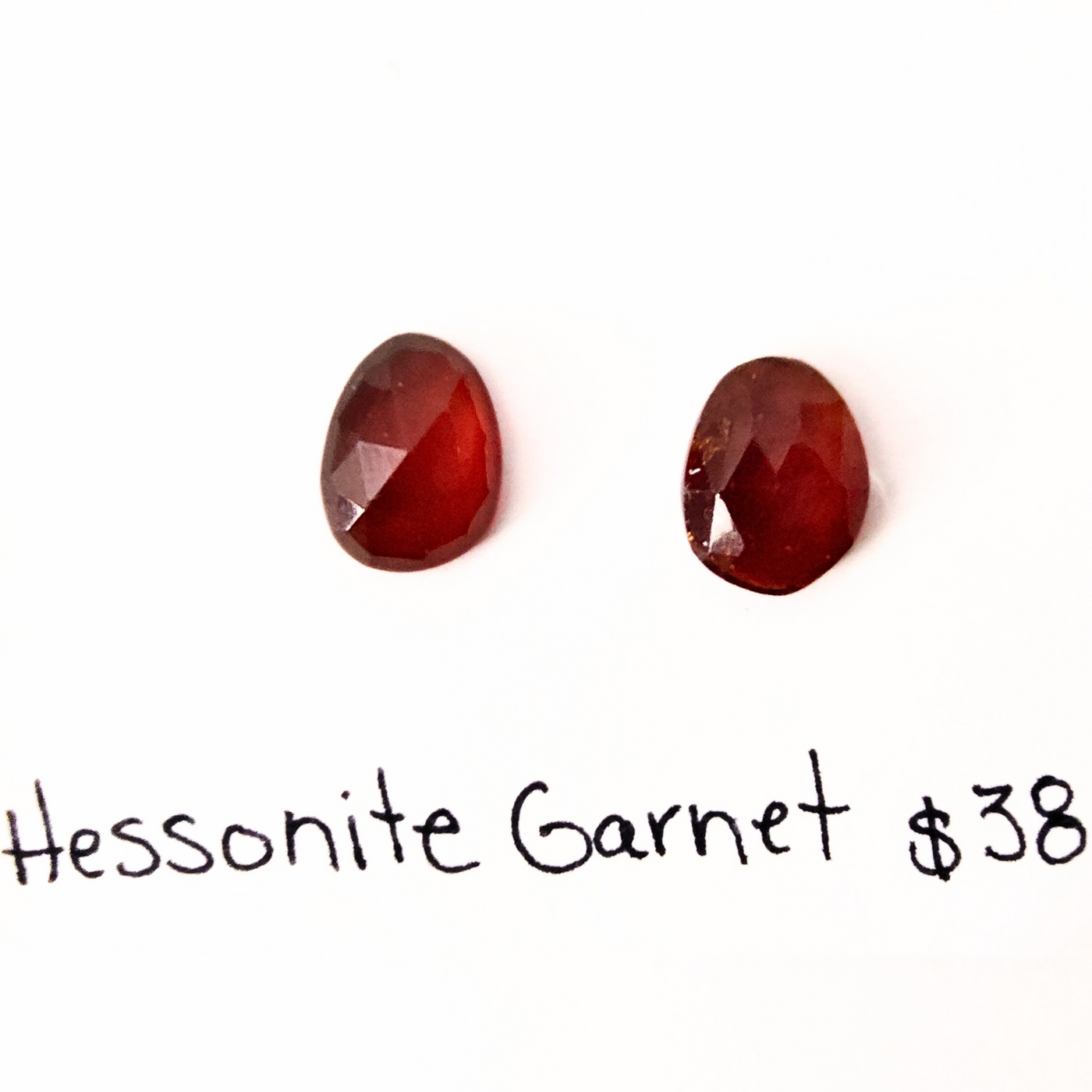 GAR-1008 Garnet Rose Cut Pair