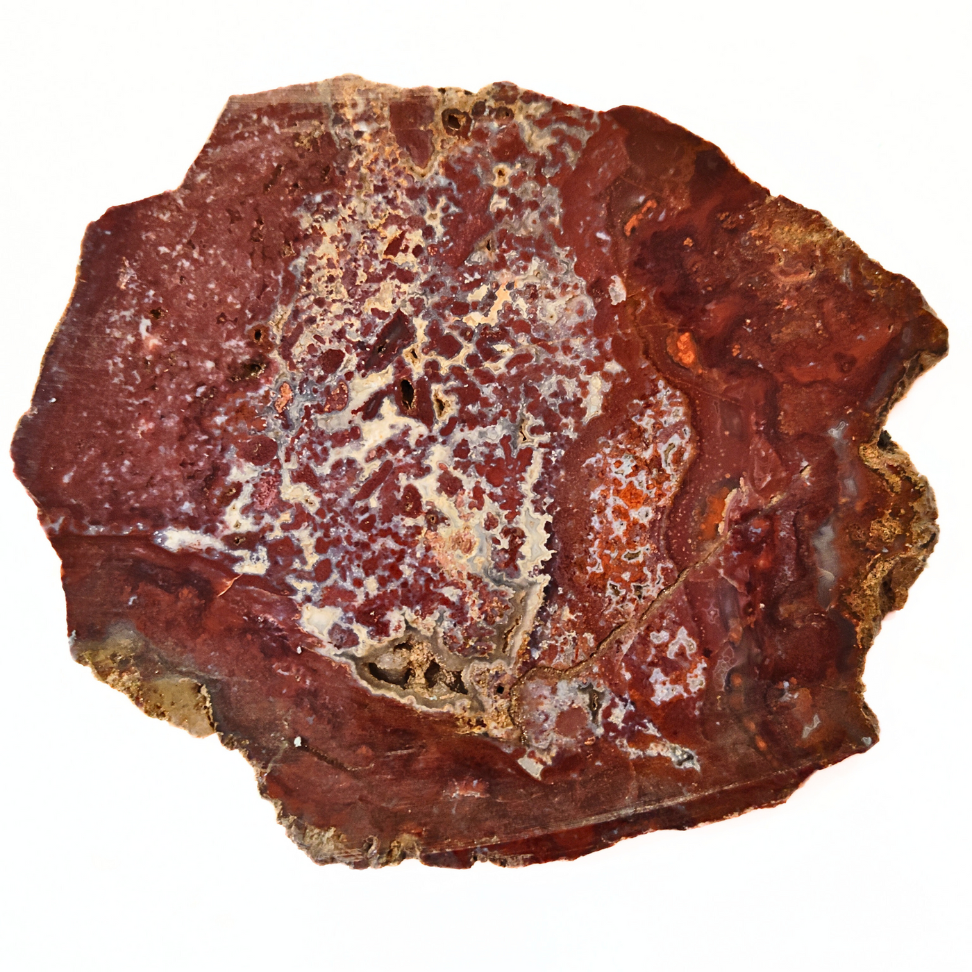 SLAB-048 Red Moss Agate Slab