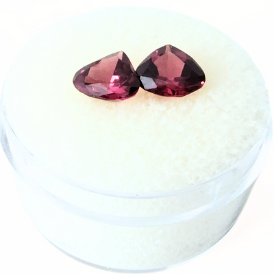 GAR-1010 Garnet, Faceted Pair