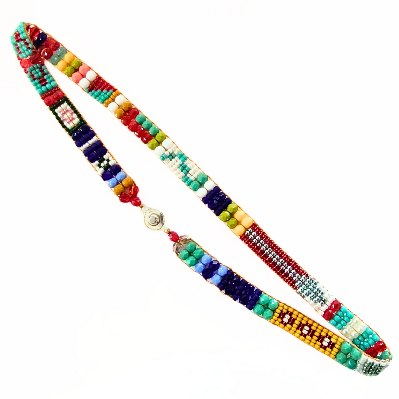 JEM-103 Primary Color Double Wrap Beaded Bracelet