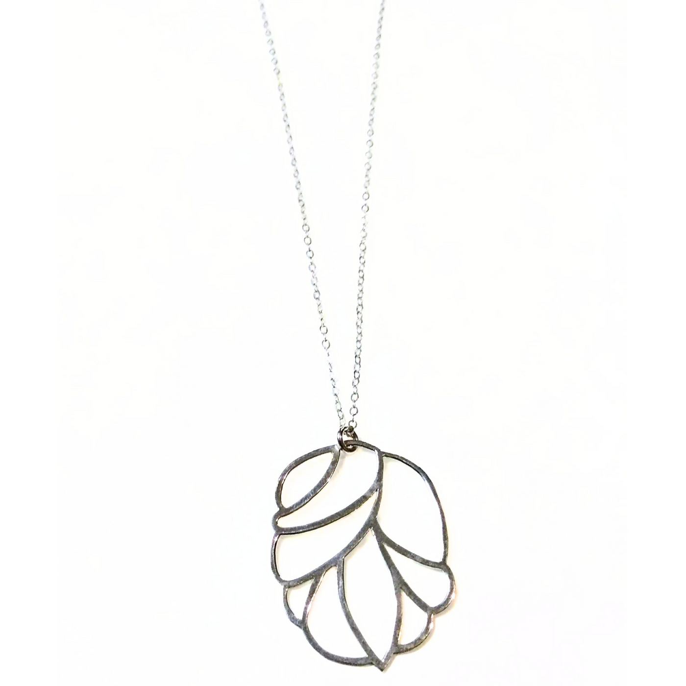 SA-015 Medium Organic "Bud" Cutout Necklace