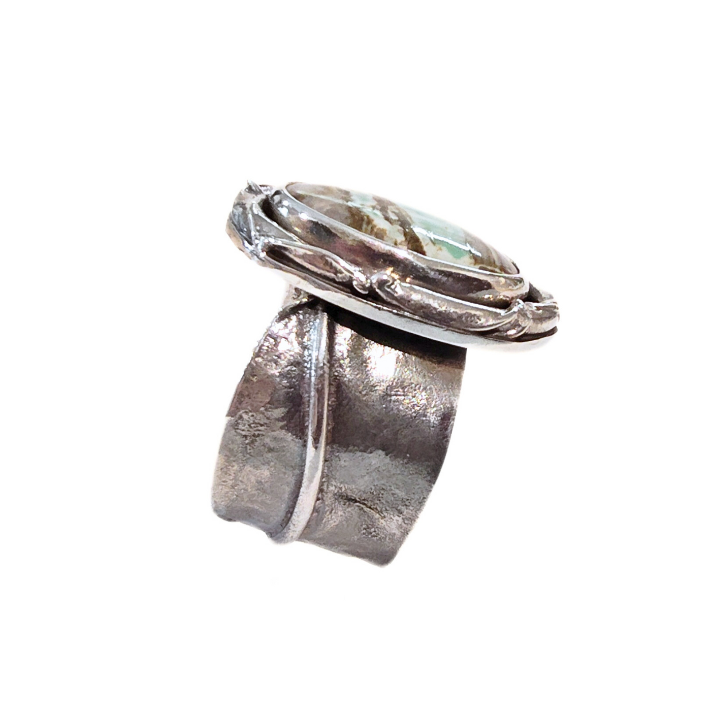 JSD-2050 Variscite Wave Ring (7.5)