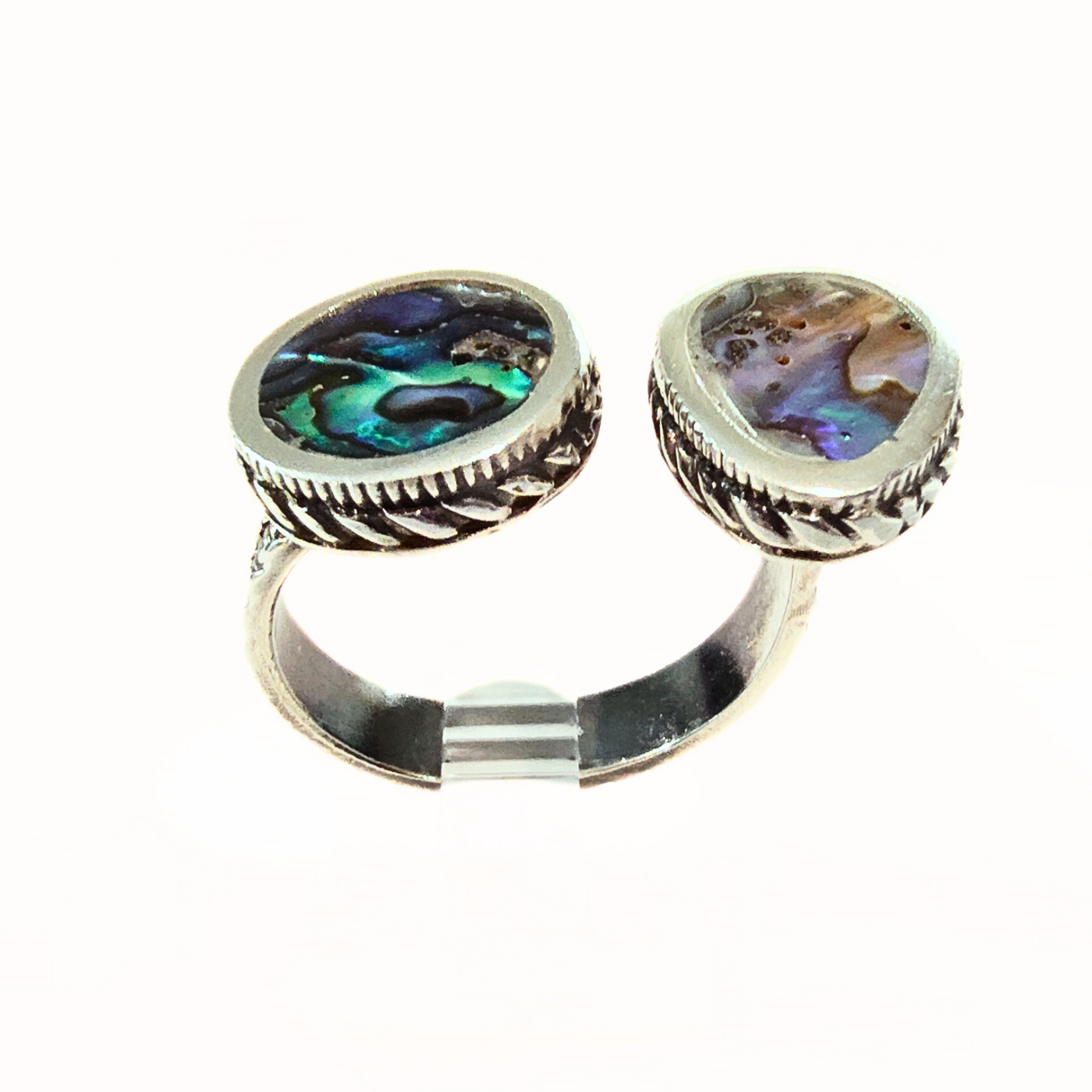 SM-443 SS Abalone Split Ring
