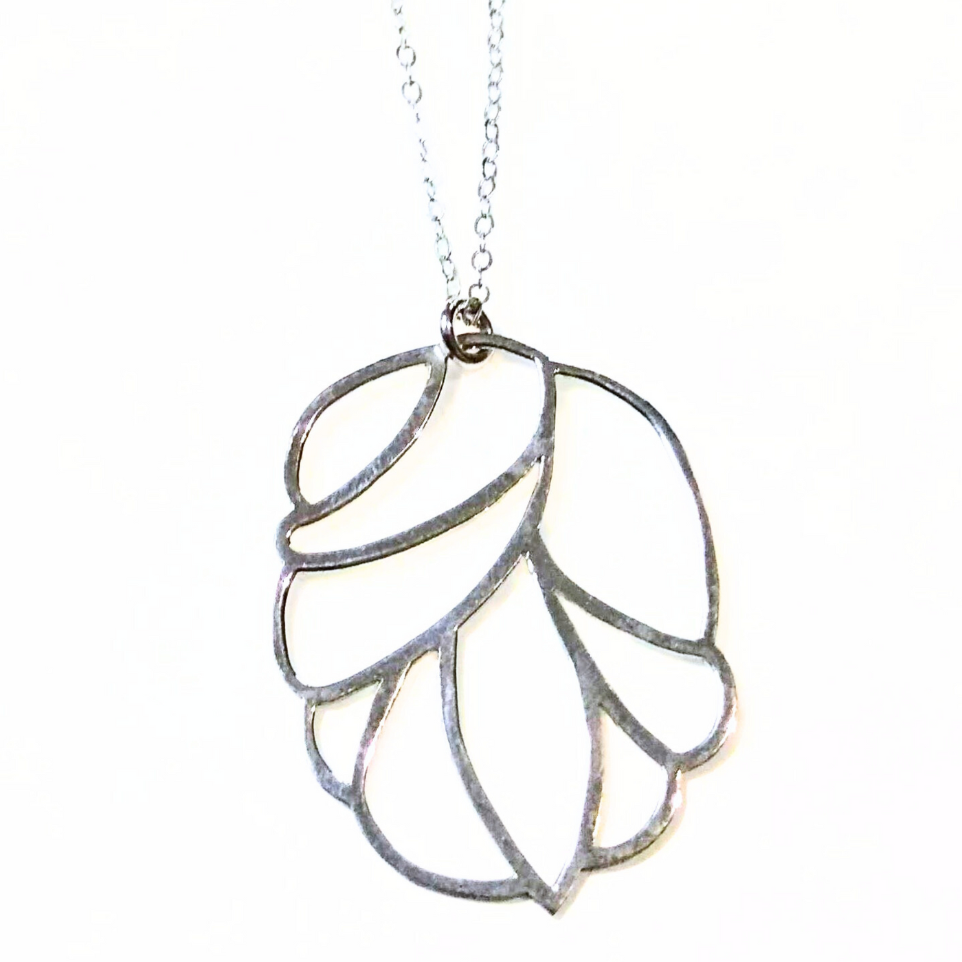 SA-015 Medium Organic "Bud" Cutout Necklace