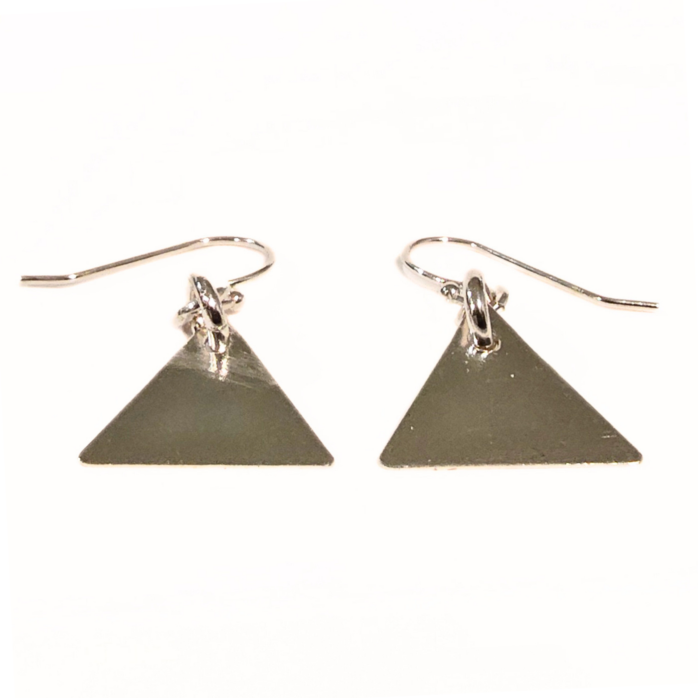 SM-433  Simple Silvers Collection Flat Triangle Earring