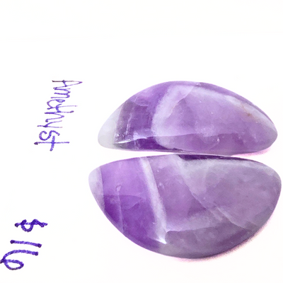 AME-1009 Amethyst Cabochon Pair