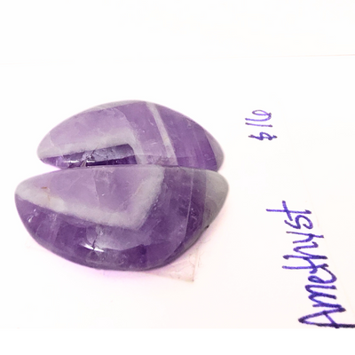 AME-1009 Amethyst Cabochon Pair