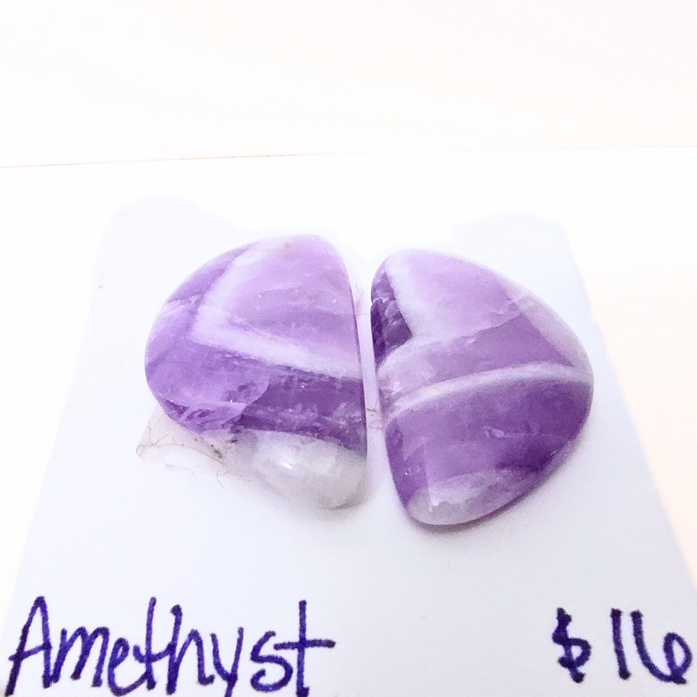 AME-1009 Amethyst Cabochon Pair