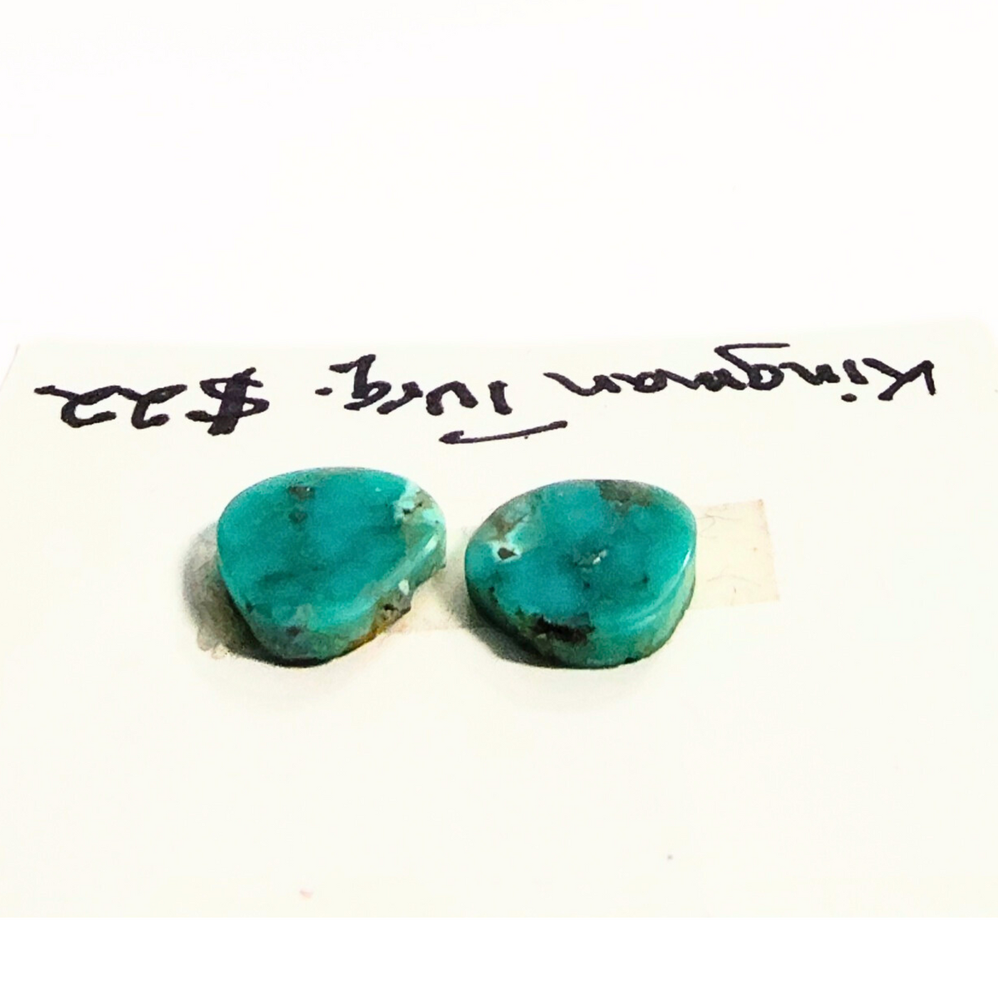 KTQ-1003 Kingman Turquoise Cabochon Pair