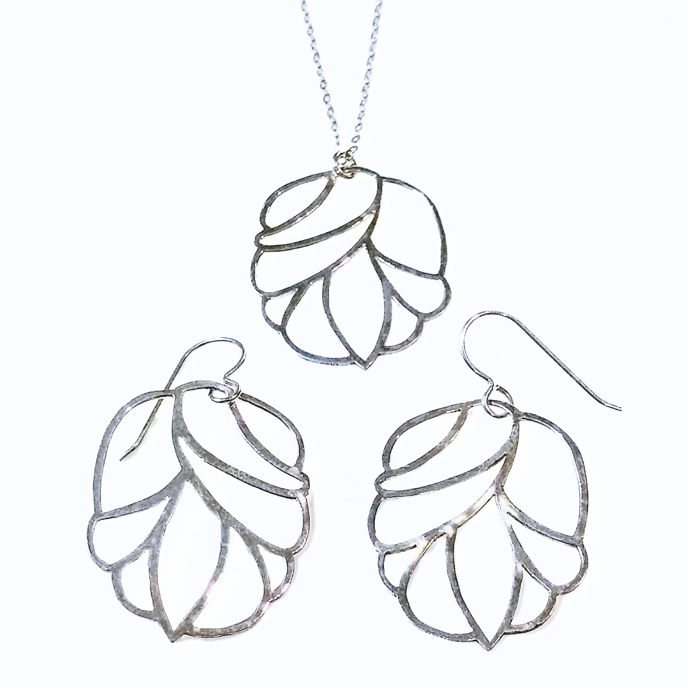 SA-033 Medium Organic "Bud" Cutout Earrings