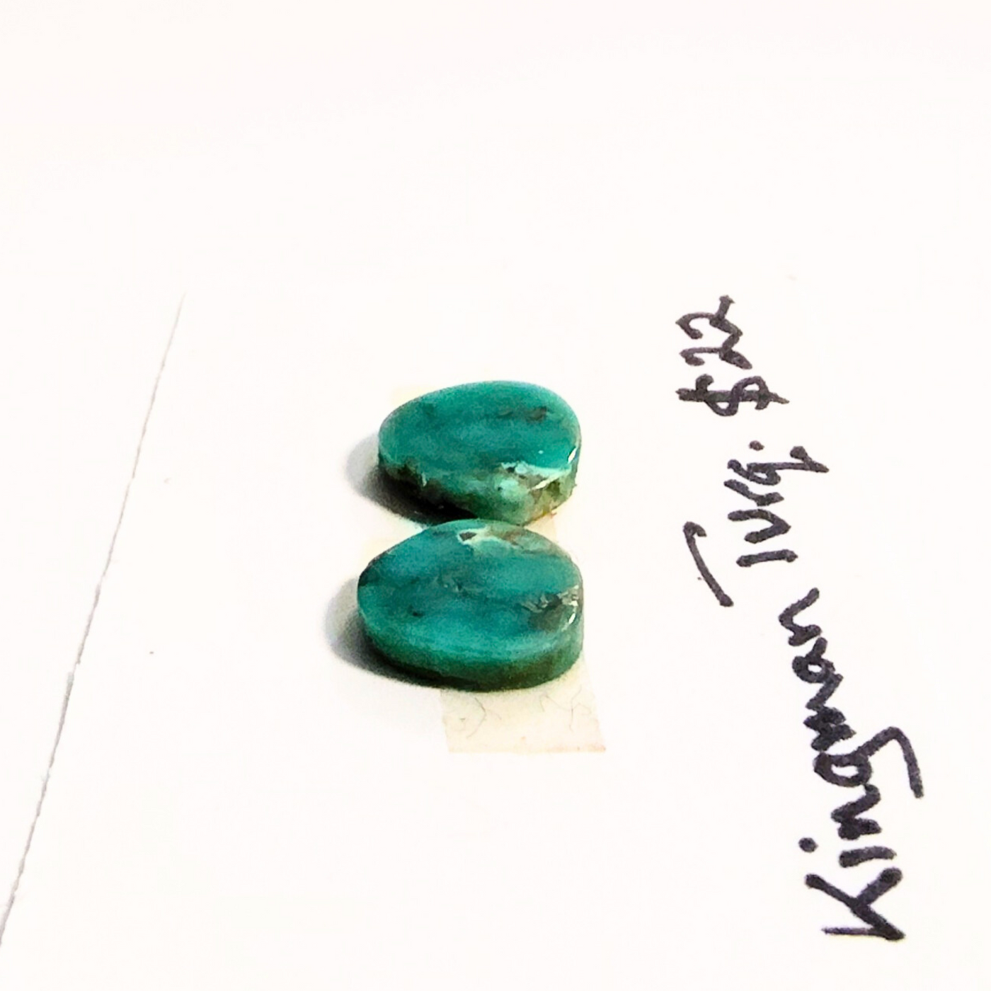 KTQ-1003 Kingman Turquoise Cabochon Pair