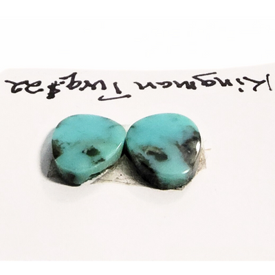 KTQ-1002 Kingman Turquoise Cabochon Pair