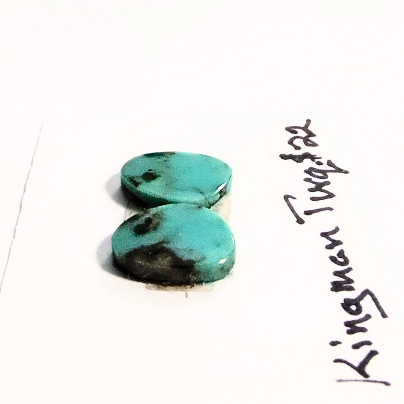 KTQ-1002 Kingman Turquoise Cabochon Pair