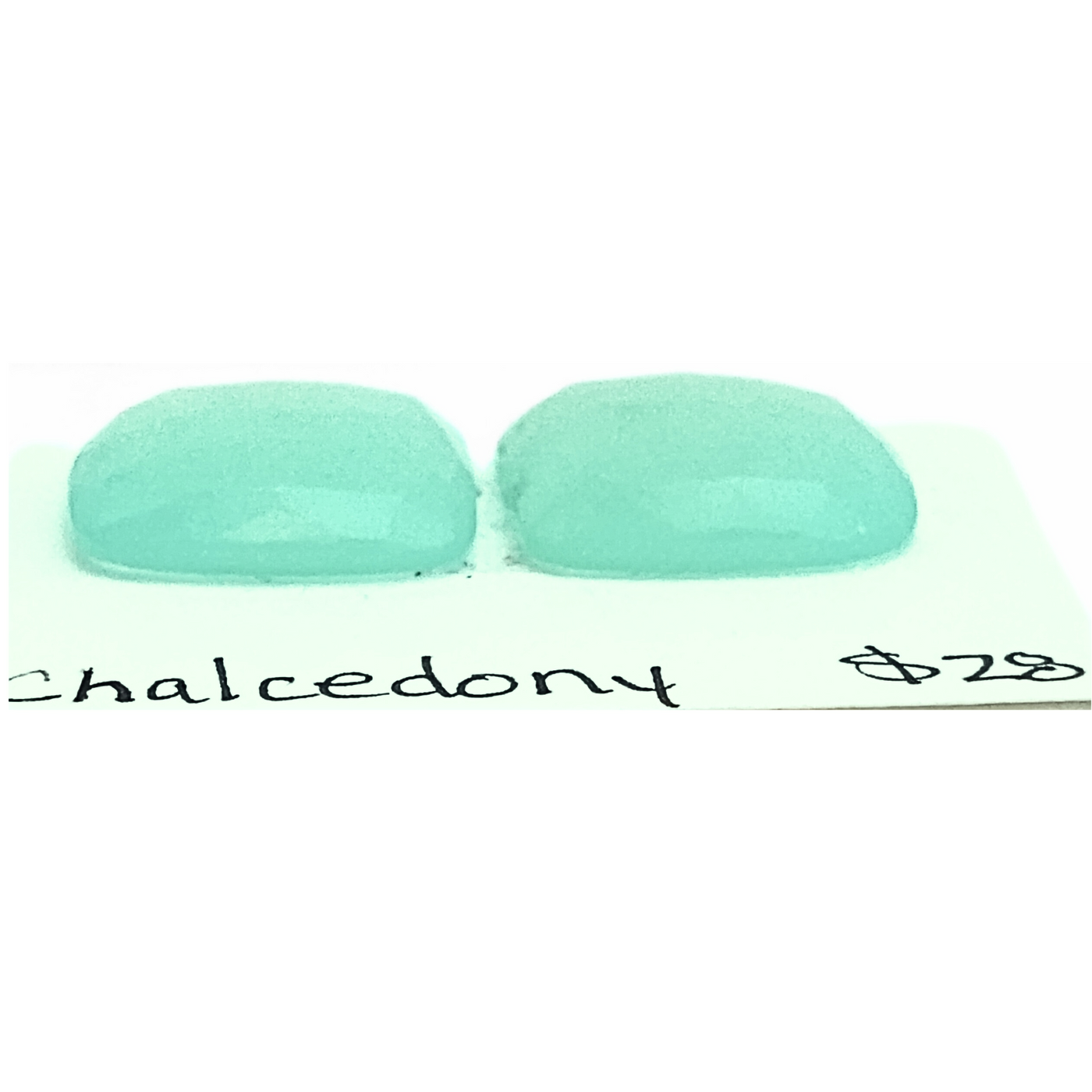 CDY-1000 Chalcedony Rose Cut Pair