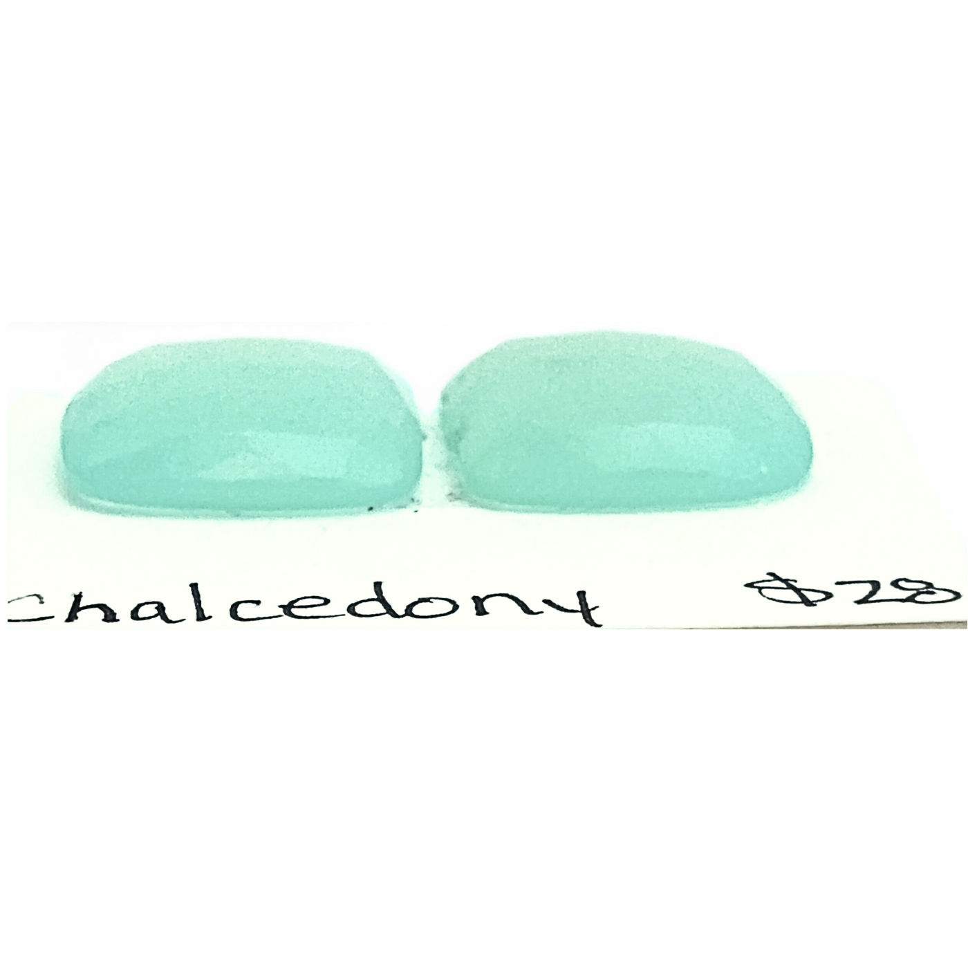 CDY-1000 Chalcedony Rose Cut Pair