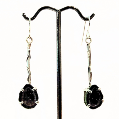 JSD-1029 Branch Earring With Geode