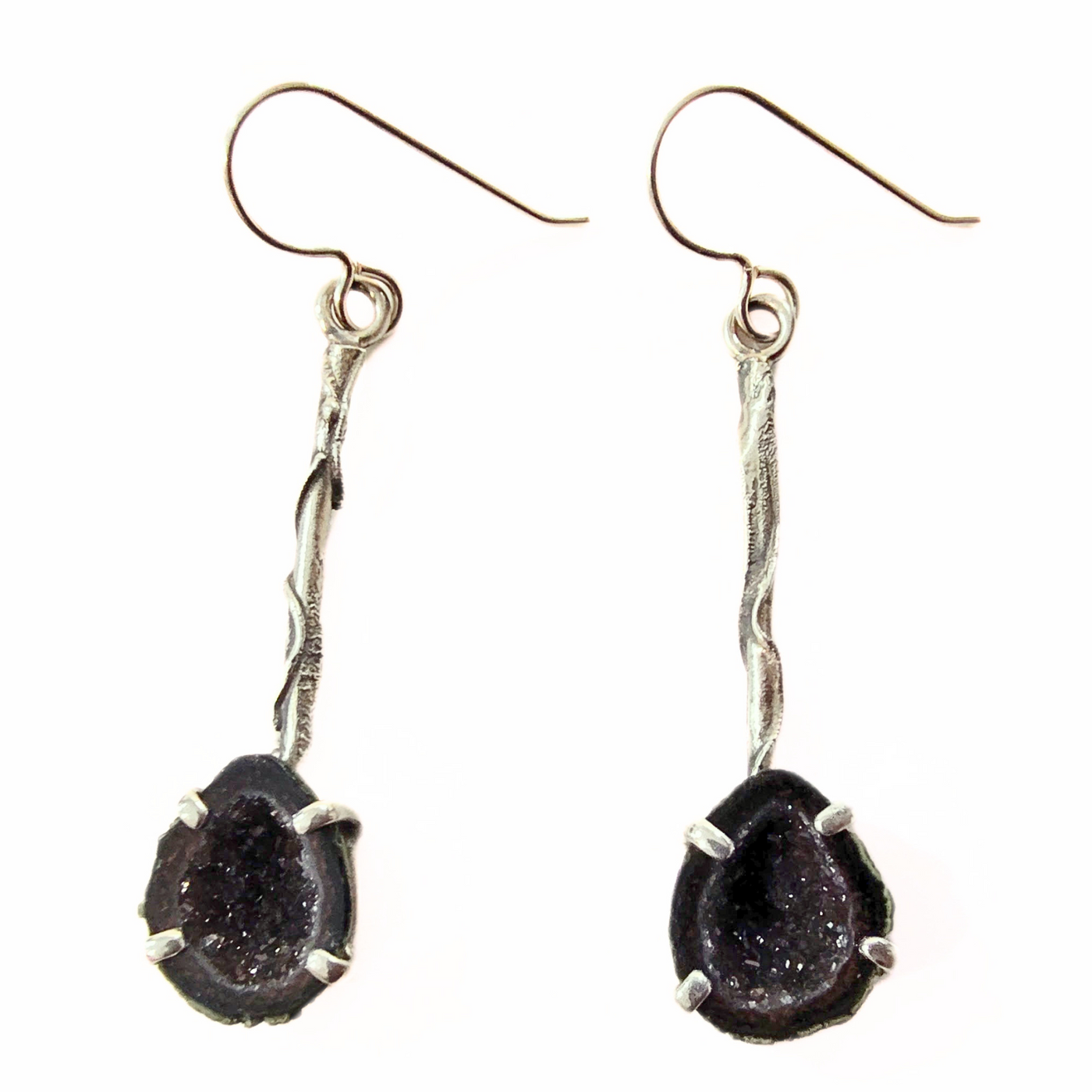 JSD-1029 Branch Earring With Geode