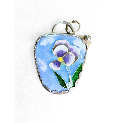 LEE-040 Cloisonne Pansy