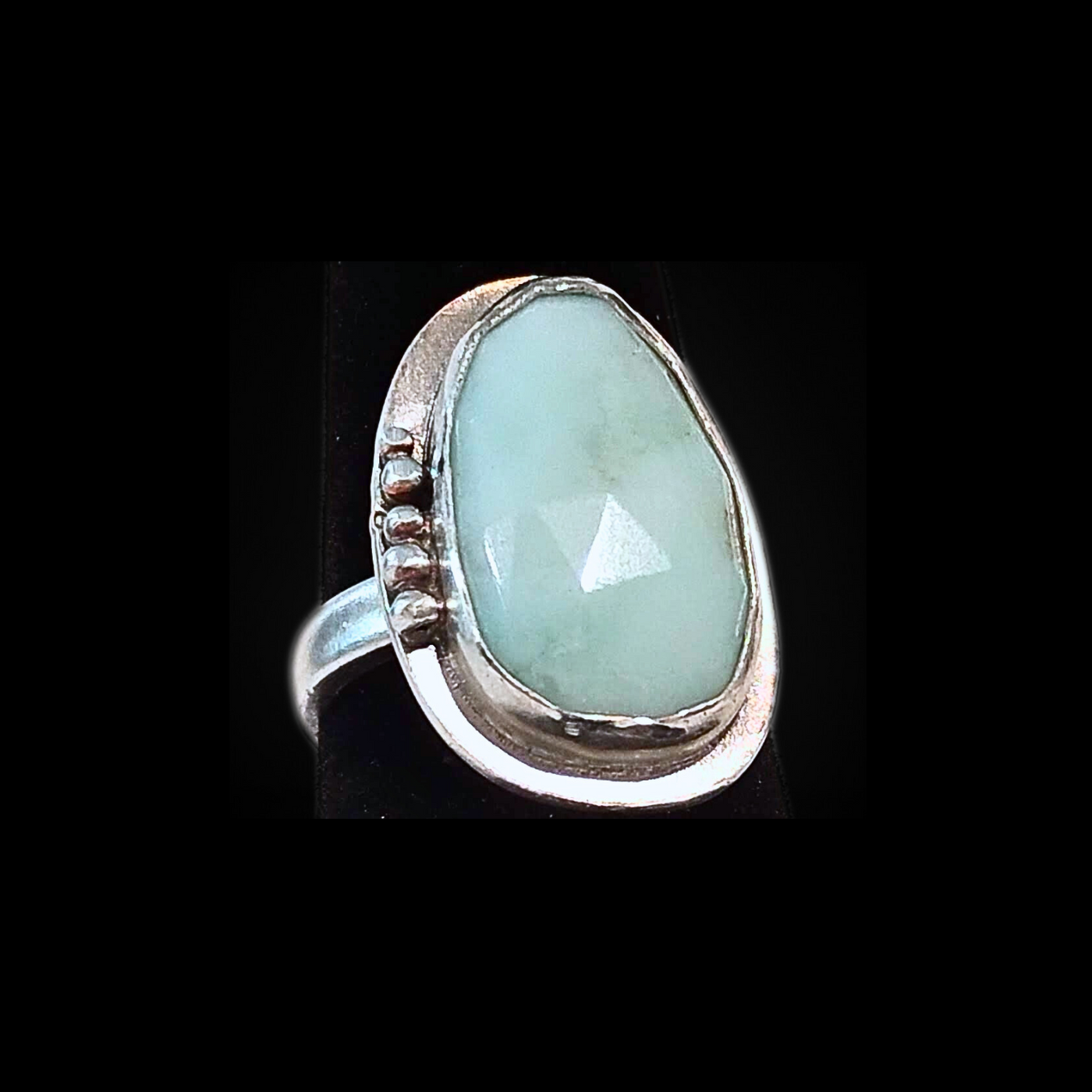 JEM-081 Chrysoprase Ring 6.5