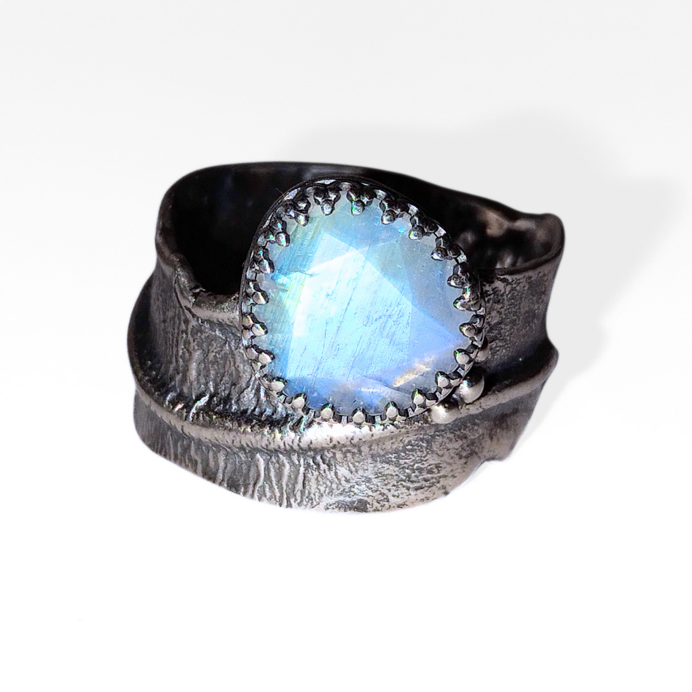 JSD-2043 Moonstone Wave Ring