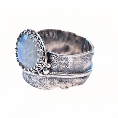 JSD-2043 Moonstone Wave Ring