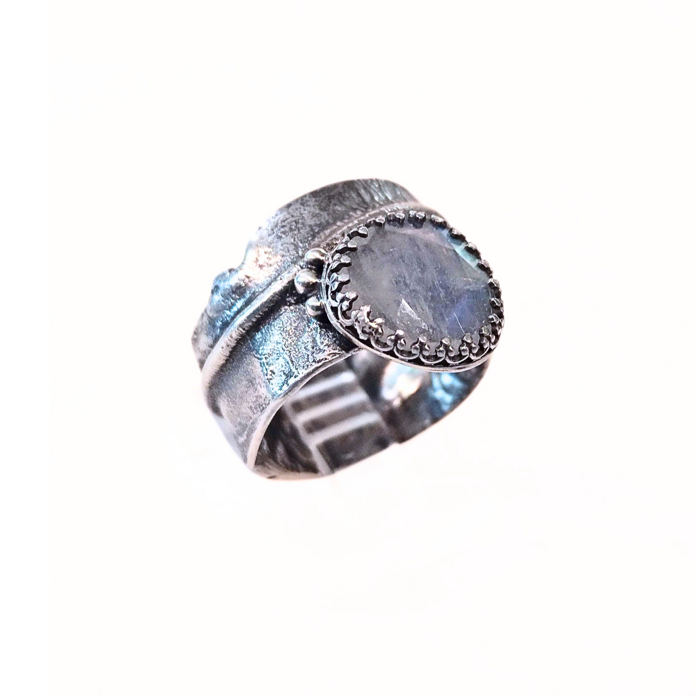 JSD-2043 Moonstone Wave Ring