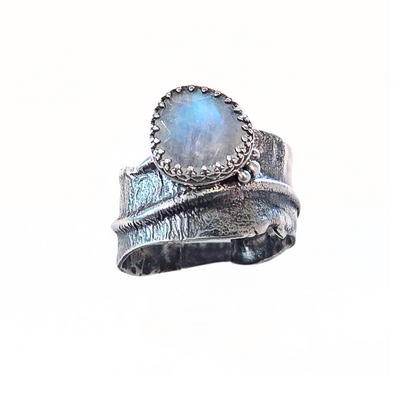 JSD-2043 Moonstone Wave Ring